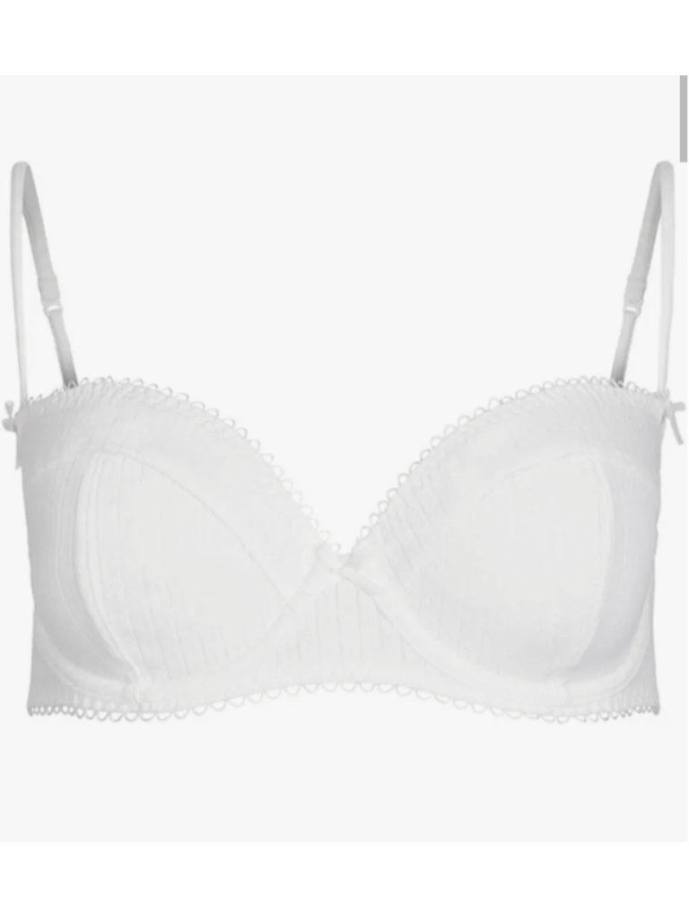 Skims Pointelle Cotton Blend Balconette Bra Size 40g